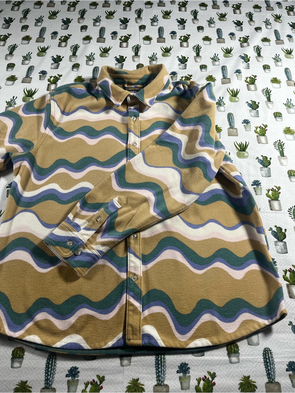 Chubbies Men’s “The Wiggle” LS Flannel Overshirt Button Up Size Large - Picture 6 of 16
